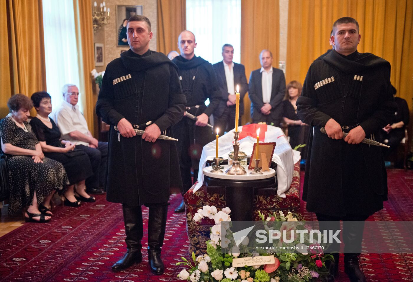 Funeral service for Georgian ex-President Eduard Shevardnadze