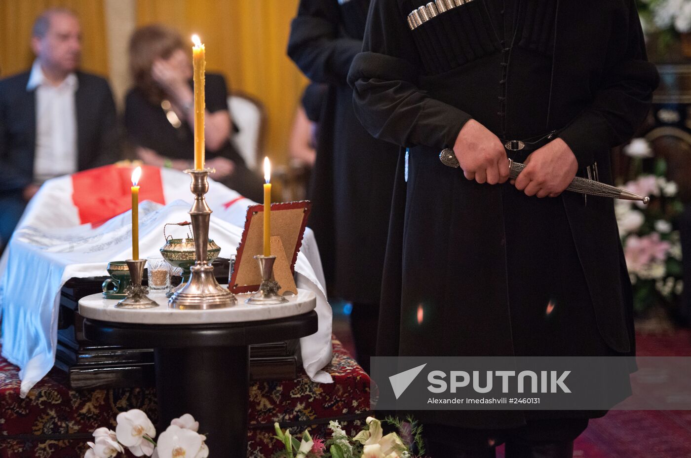 Funeral service for Georgian ex-President Eduard Shevardnadze