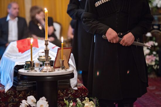 Funeral service for Georgian ex-President Eduard Shevardnadze