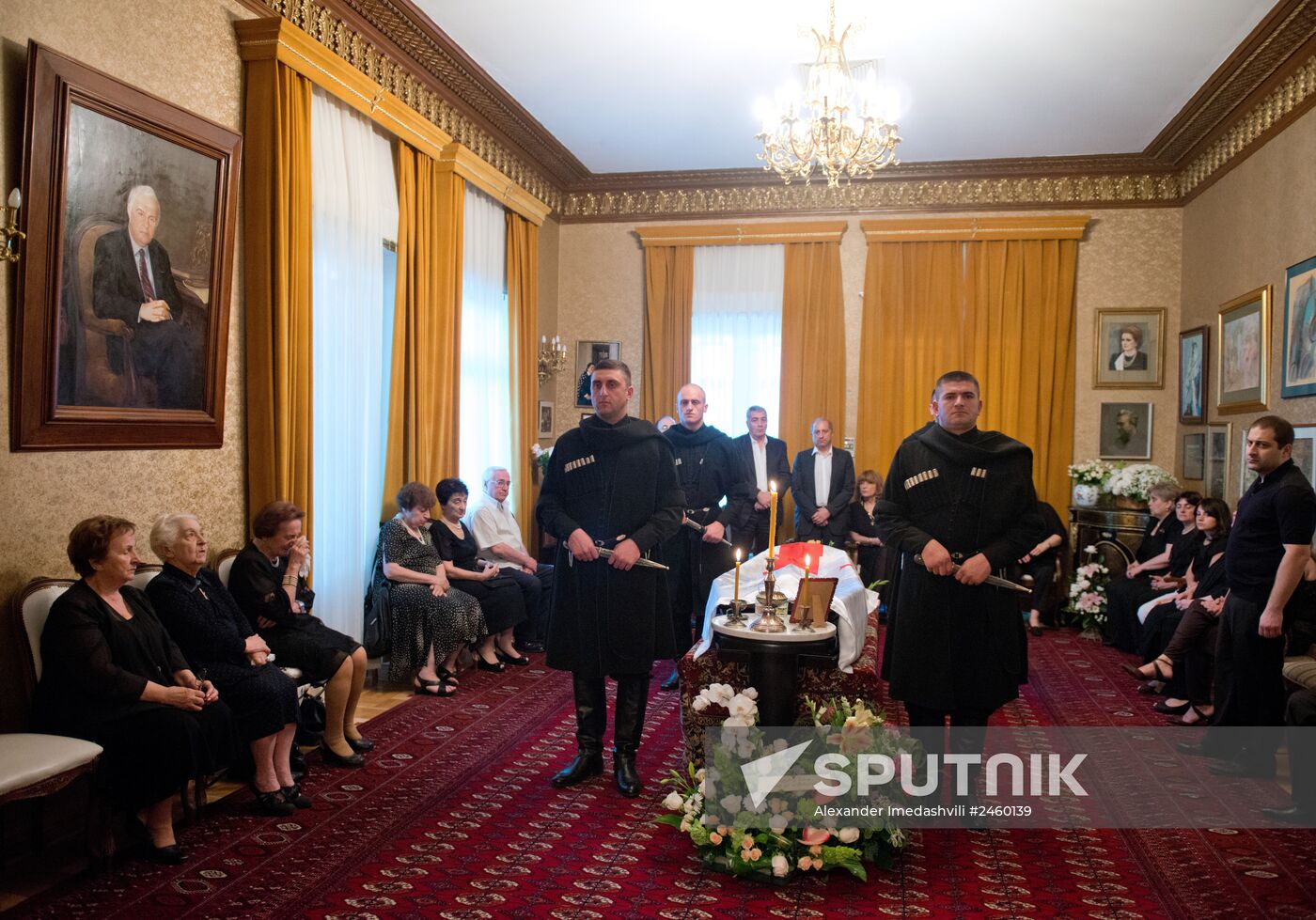 Funeral service for Georgian ex-President Eduard Shevardnadze