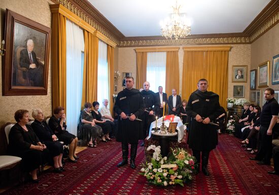 Funeral service for Georgian ex-President Eduard Shevardnadze