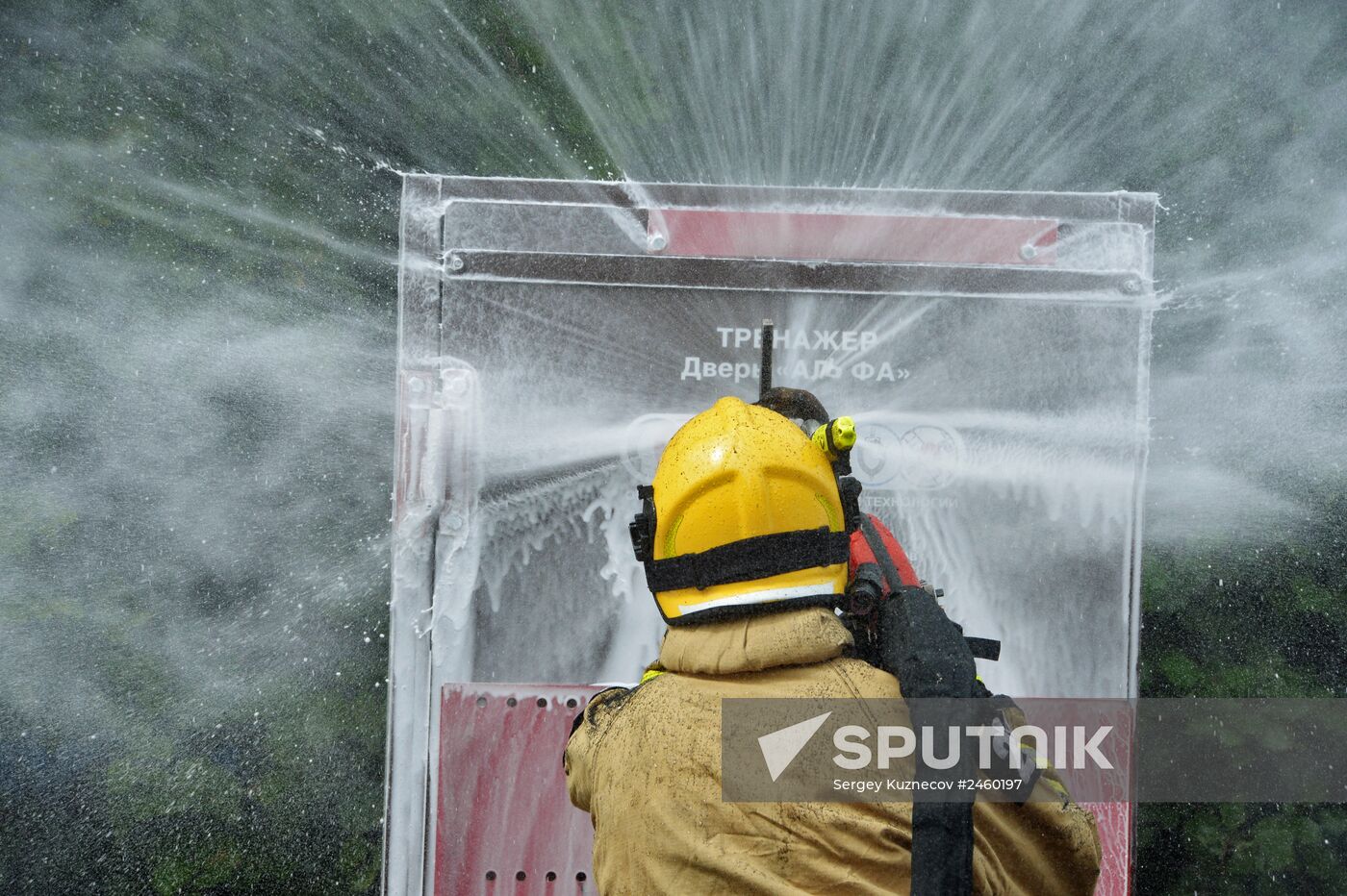 Fire drill at Ostankino TV Tower