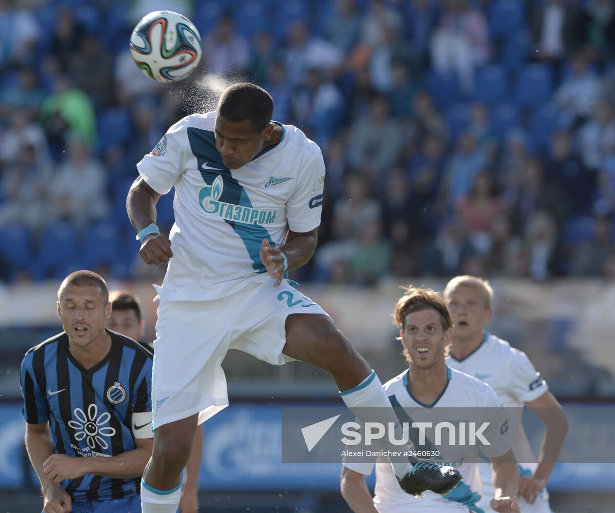 Football. Friendly match Zenit vs. Brugge