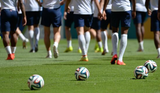 FIFA World Cup 2014. Training of Netherlands national team