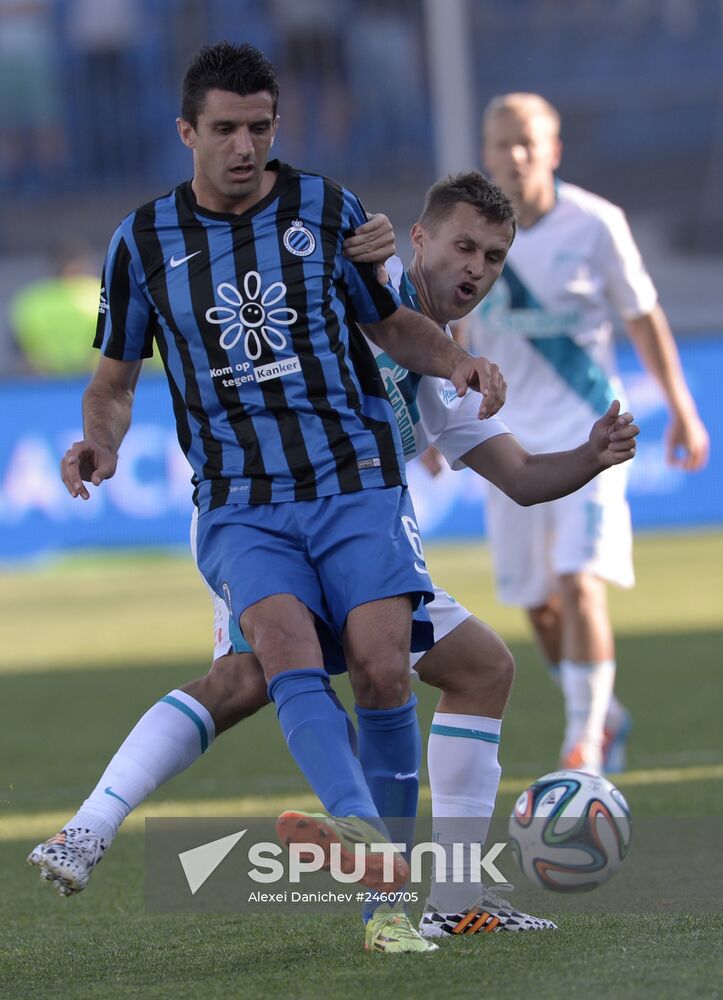 Football. Friendly match Zenit vs. Brugge