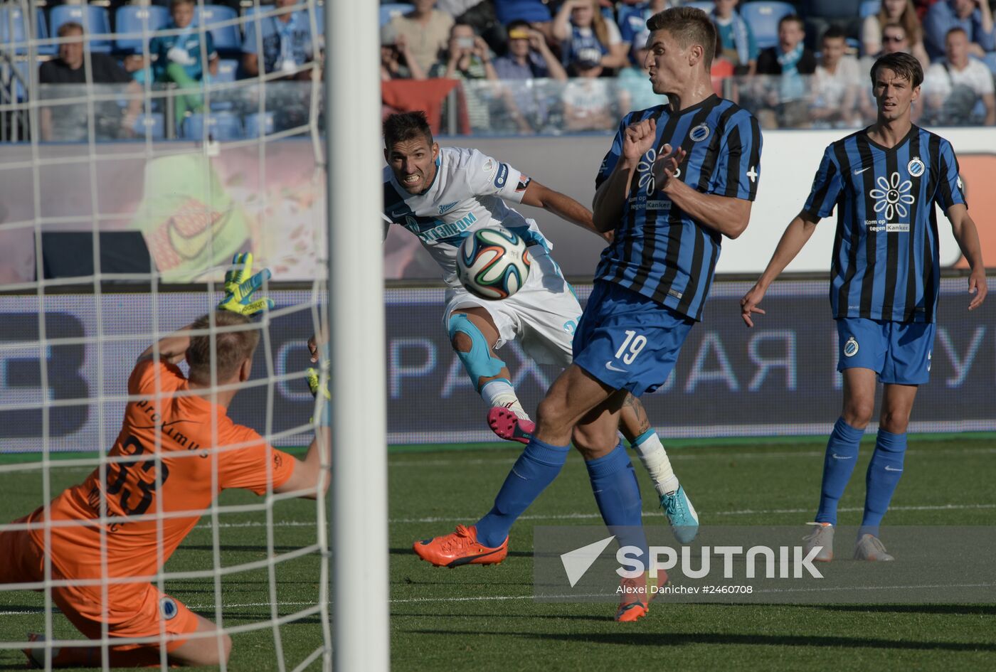 Football. Friendly match Zenit vs. Brugge