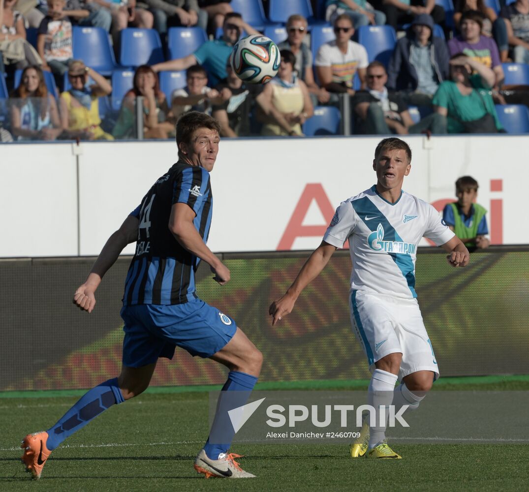 Football. Friendly match Zenit vs. Brugge