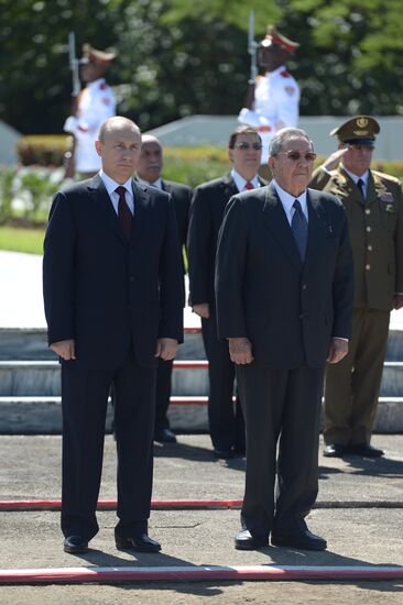 Vladimir Putin's official visit to Cuba