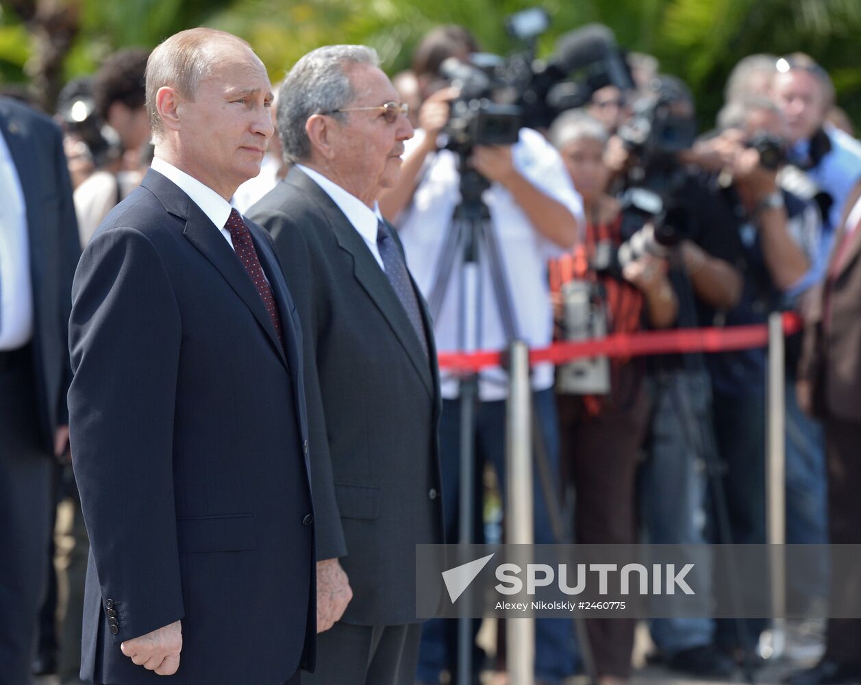 Vladimir Putin's official visit to Cuba