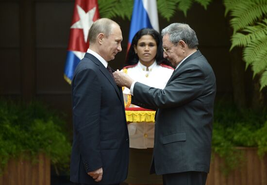 Vladimir Putin's official visit to Cuba
