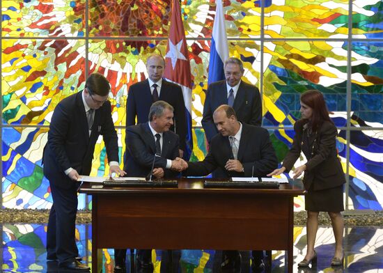 Vladimir Putin's official visit to Cuba