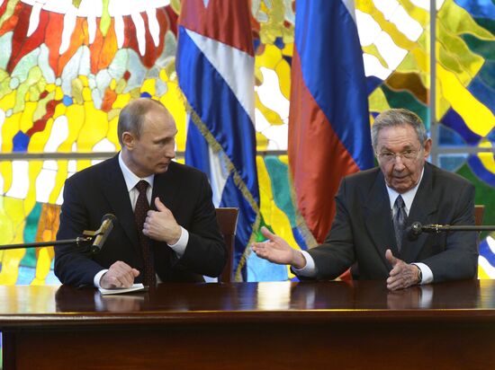 Vladimir Putin's official visit to Cuba