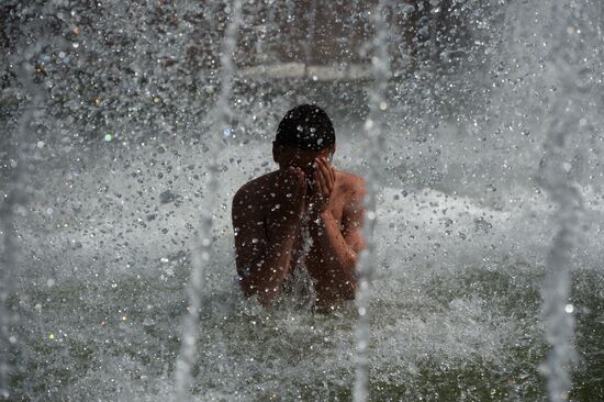 Heat wave in Novosibirsk
