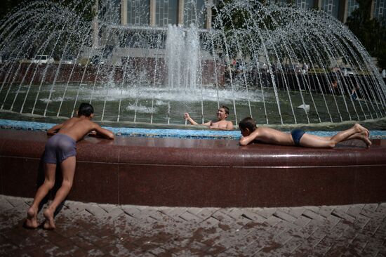 Heat wave in Novosibirsk