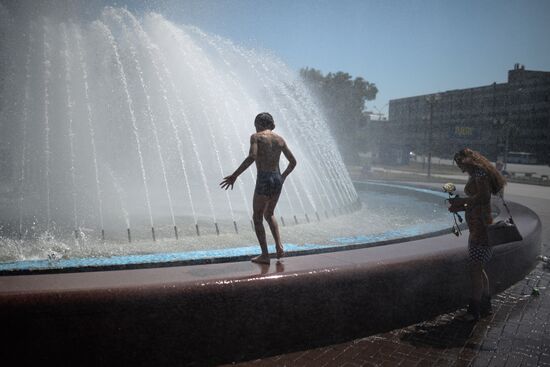 Heat wave in Novosibirsk