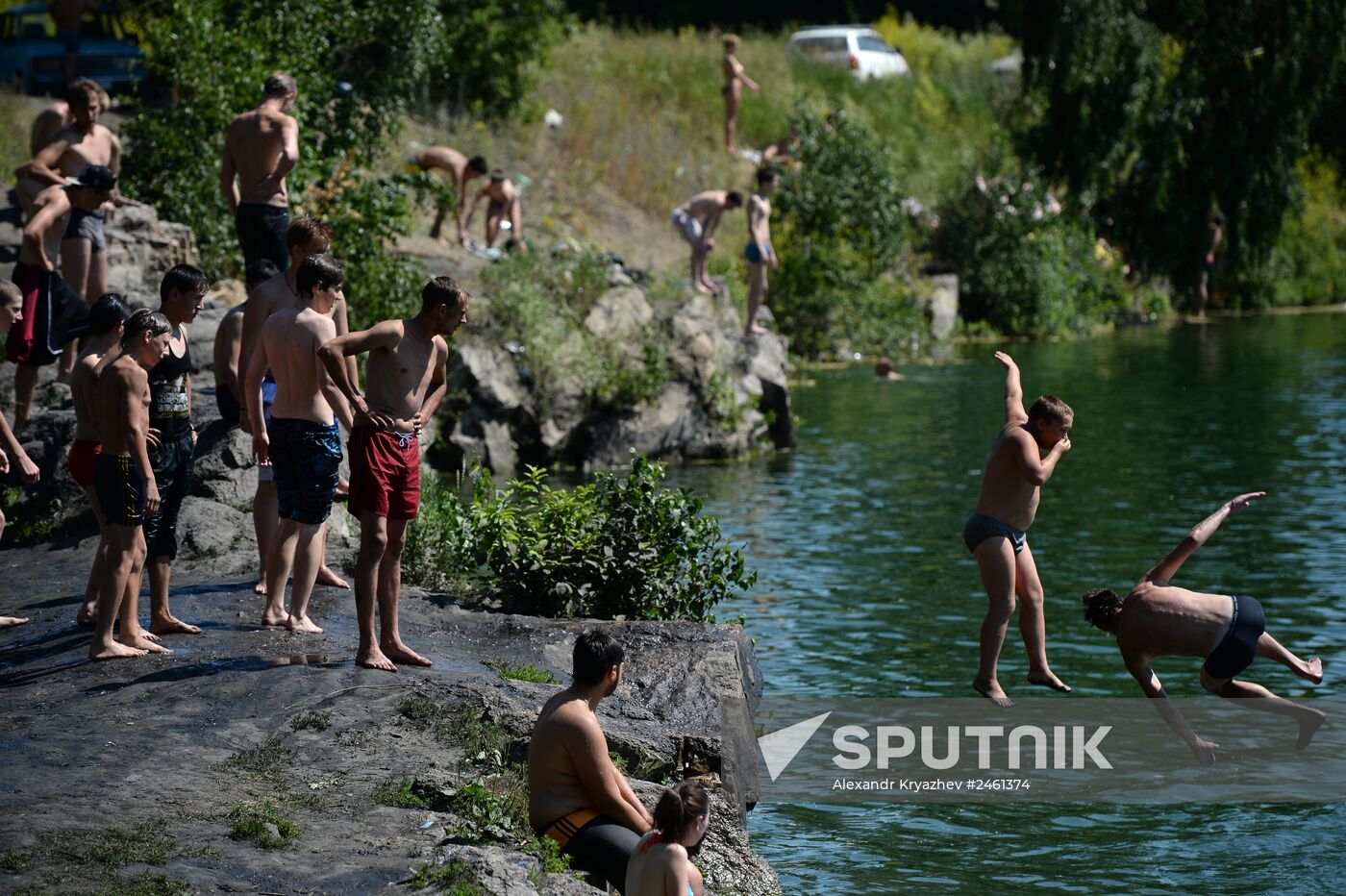 Heat wave in Novosibirsk