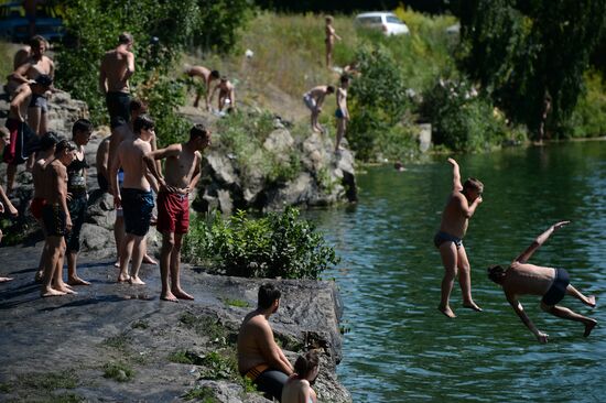 Heat wave in Novosibirsk