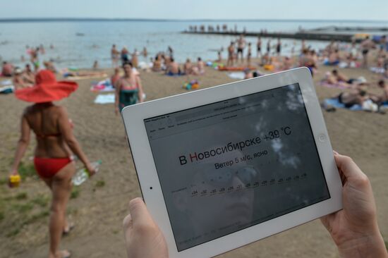 Heat wave in Novosibirsk
