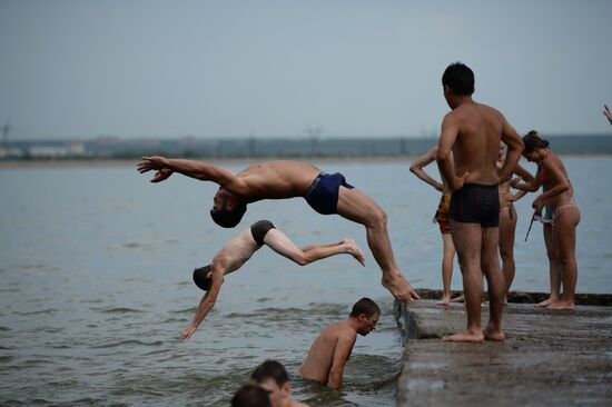 Heat wave in Novosibirsk