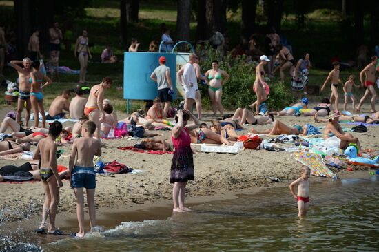 Heat wave in Novosibirsk