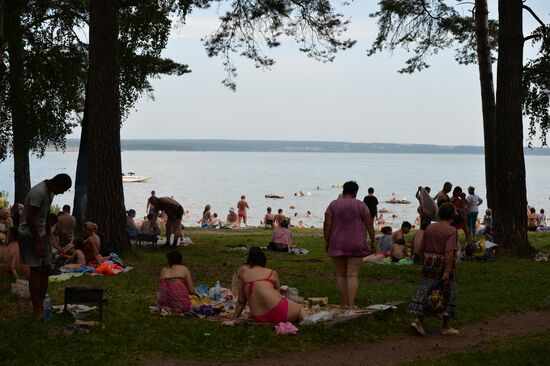 Heat wave in Novosibirsk