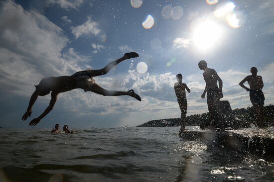 Heat wave in Novosibirsk