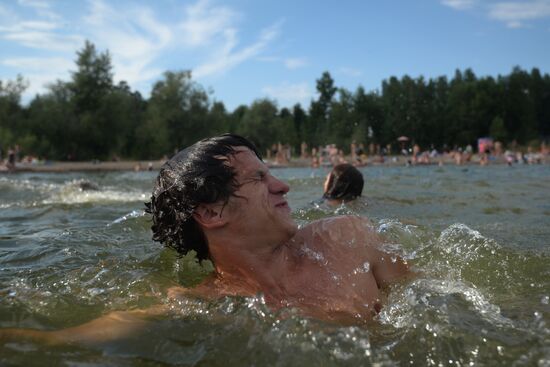 Heat wave in Novosibirsk