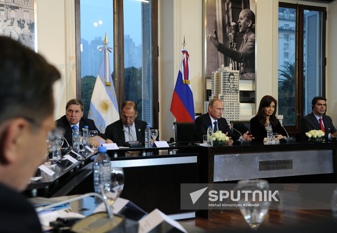 Vladimir Putin visits Argentine Republic