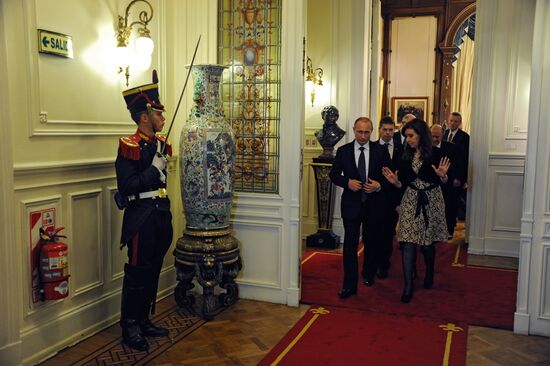 Vladimir Putin visits Argentine Republic