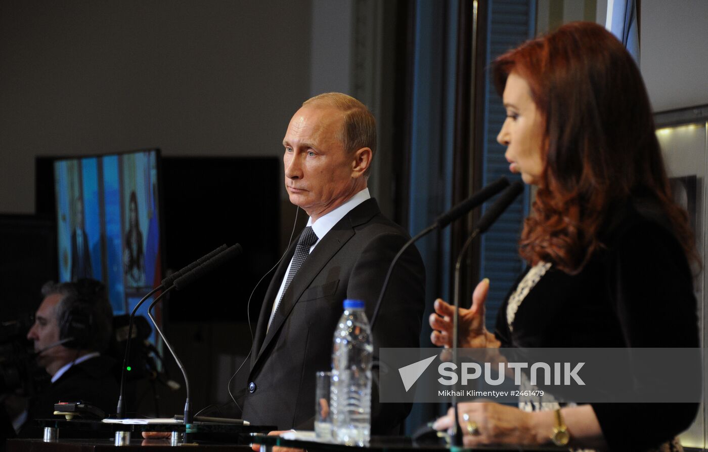 Vladimir Putin visits Argentine Republic
