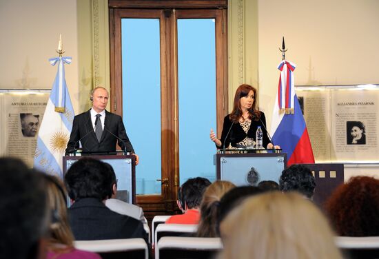 Vladimir Putin visits Argentine Republic