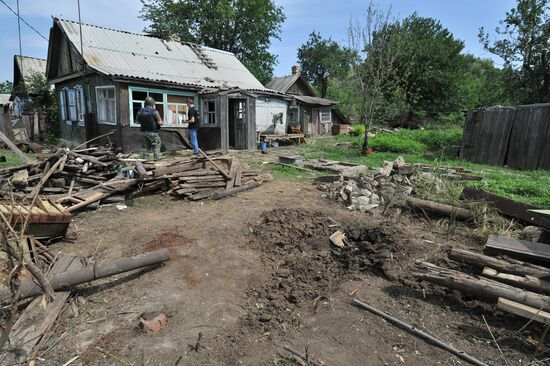 Town of Donetsk, Rostov Region, attacked with HE shells from Ukrainian side