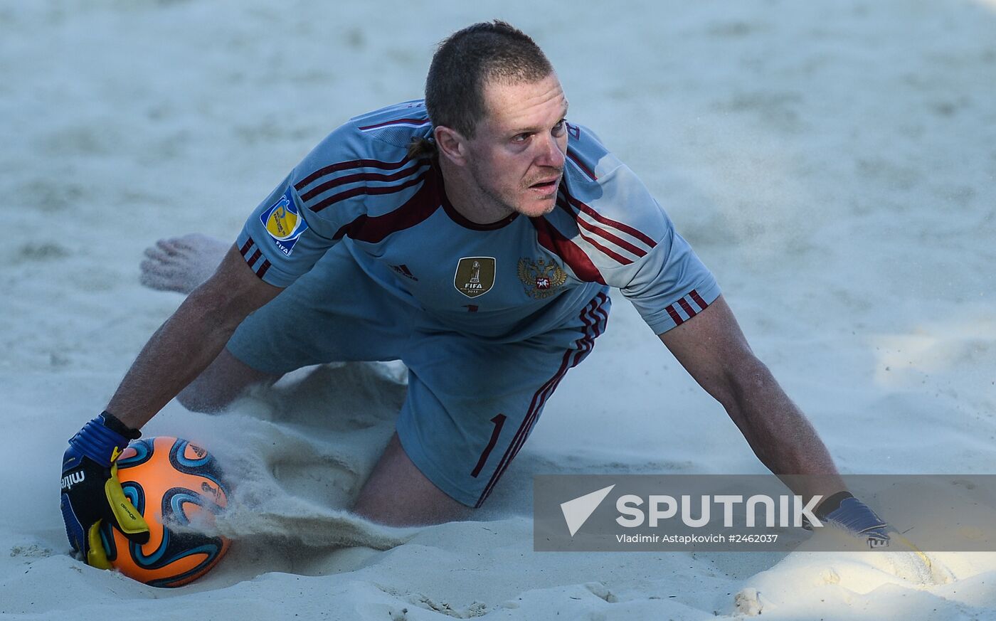 Beach soccer. Euroleague stage. Russia vs. Spain