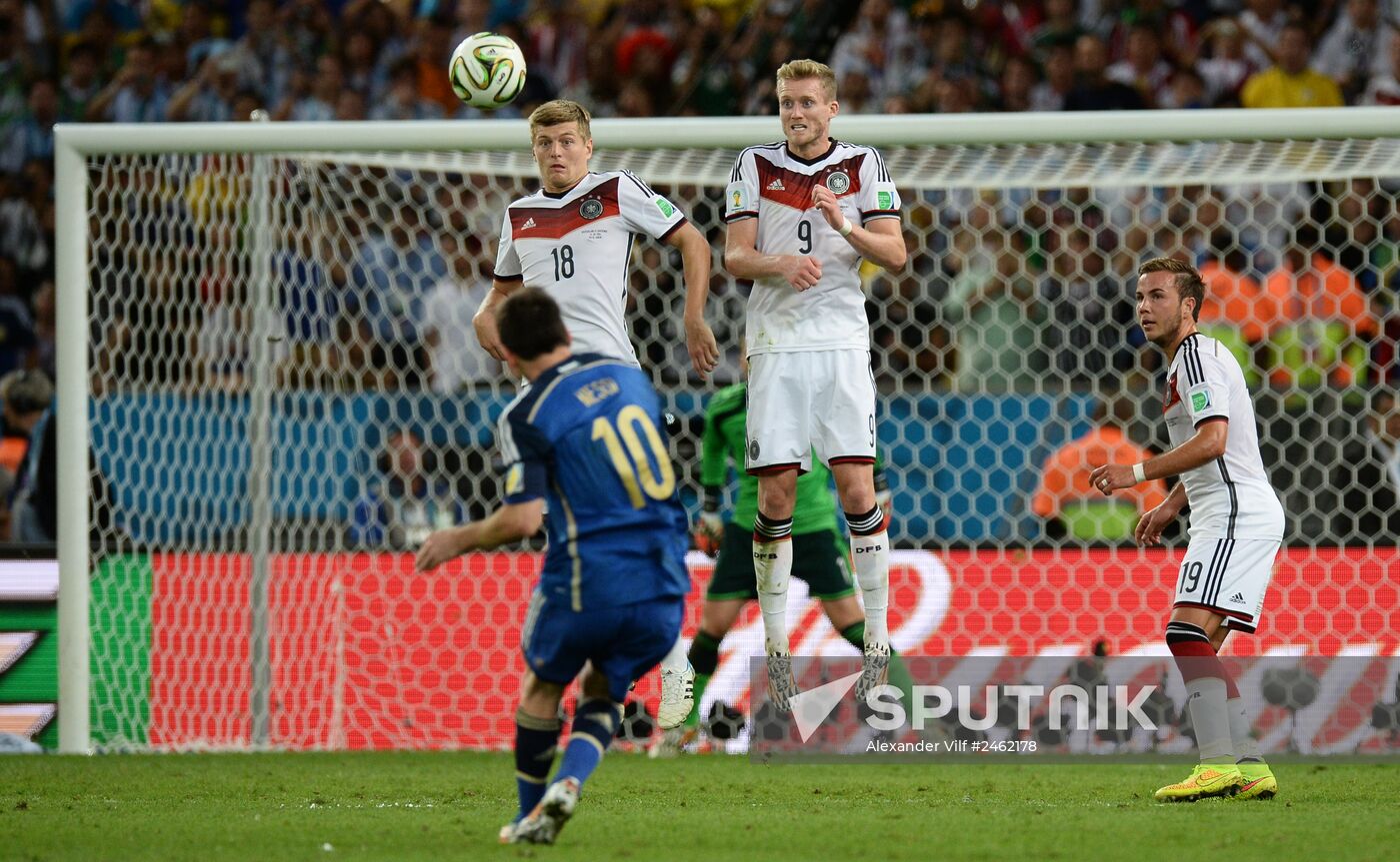 2014 FIFA World Cup Final. Germany vs. Argentina