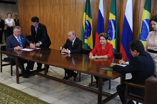 Vladimir Putin's official visit to Brazil