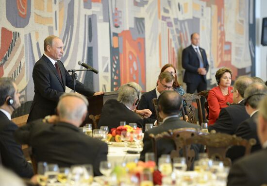 Vladimir Putin's official visit to Brazil. Day two