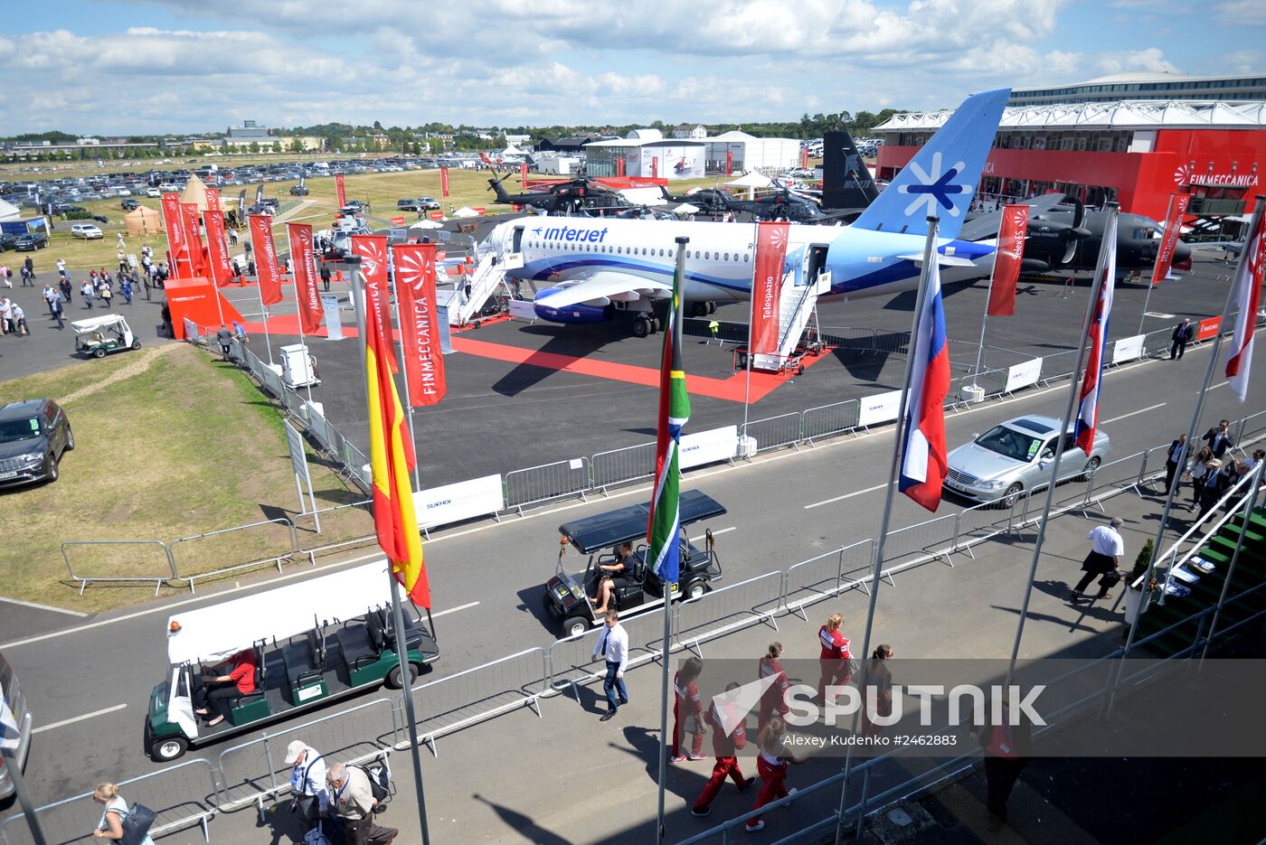 International Farnborough Airshow 2014. Day Two.