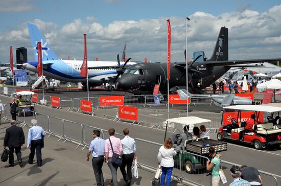International Farnborough Airshow 2014. Day Two.