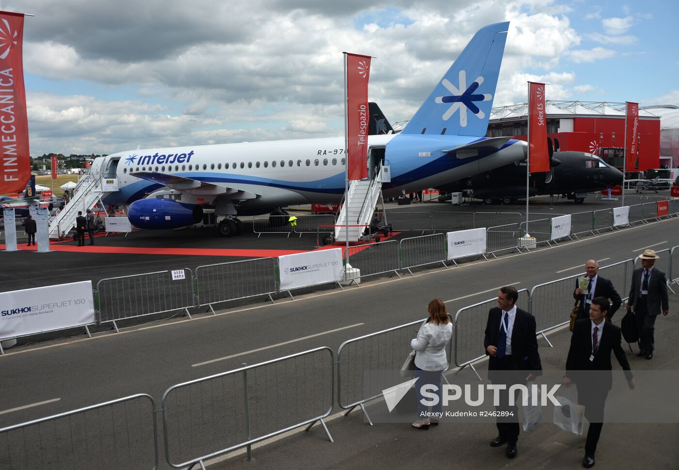 International Farnborough Airshow 2014. Day Two.