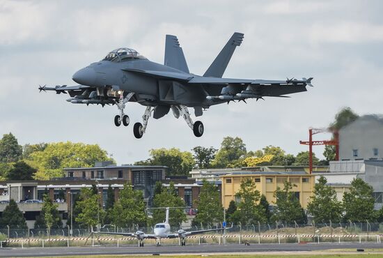 International Farnborough Airshow 2014. Day Two.