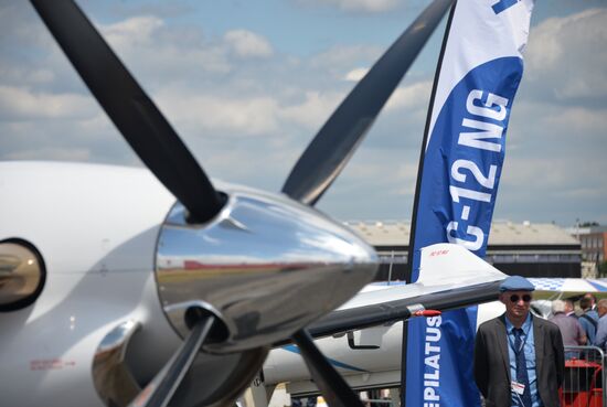International Farnborough Airshow 2014. Day Two.