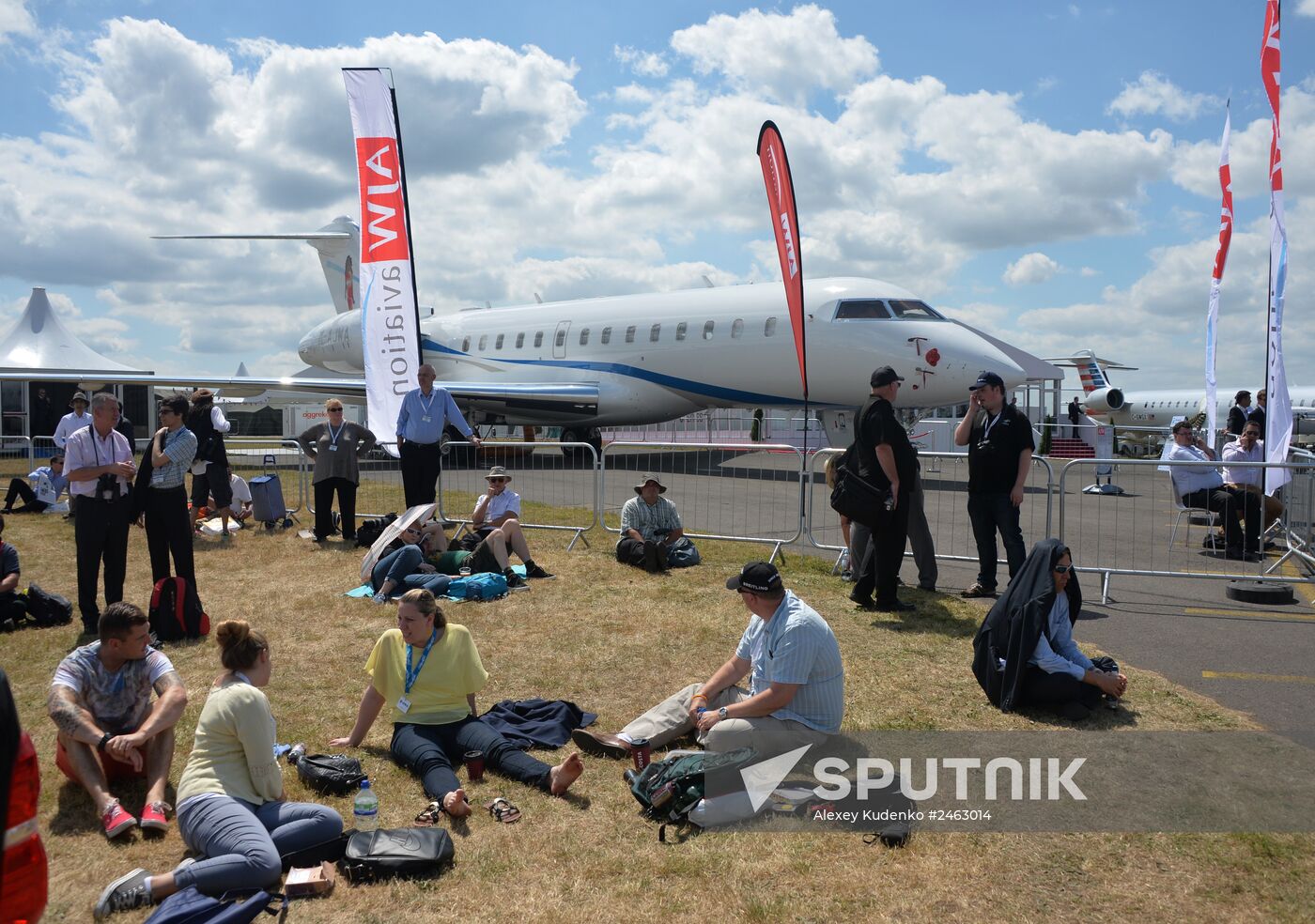 International Farnborough Airshow 2014. Day Two.