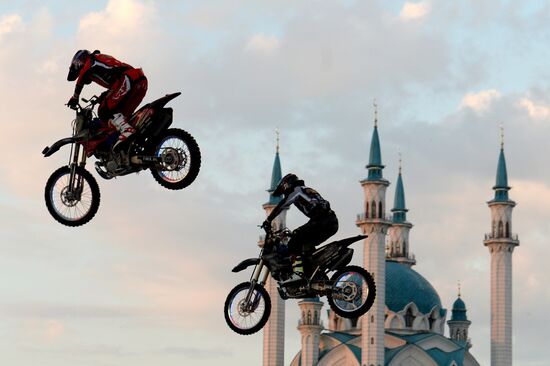 Moto Freestyle Show Adrenaline FMX Rush in Kazan