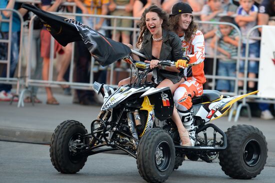 Kazan hosts Adrenaline FMX Rush freestyle motocross stunt show