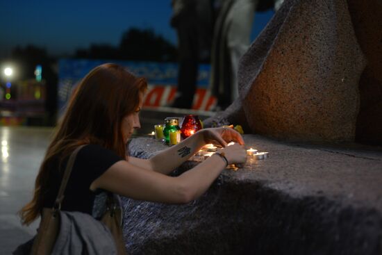 Kiev mourns Moscow Metro accident victims