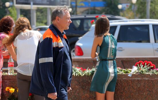 Ivan Besedin visits site of Moscow Metro accident