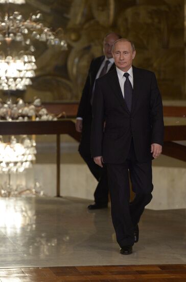 Vladimir Putin's official visit to Brazil. Day four