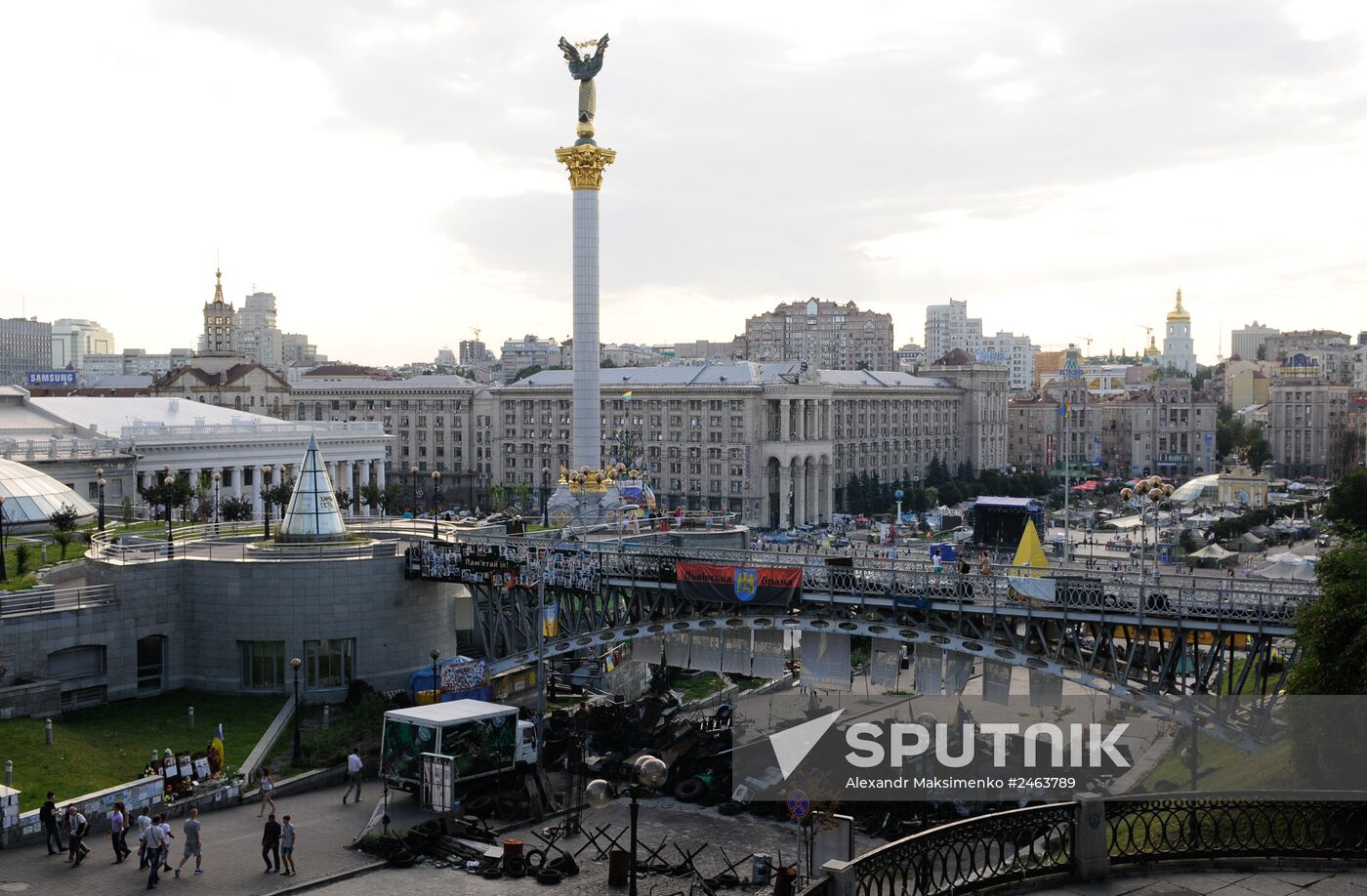 Tent camp on Independence Square in Kiev