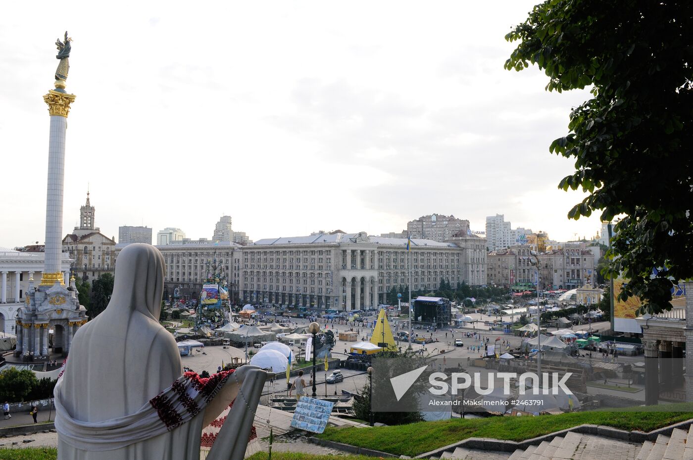 Tent camp on Independence Square in Kiev