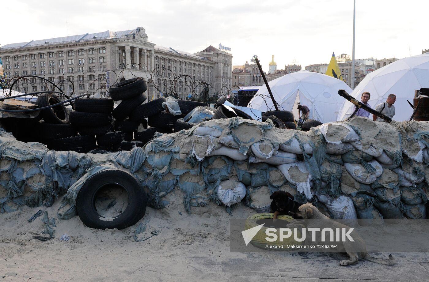 Tent camp on Independence Square in Kiev